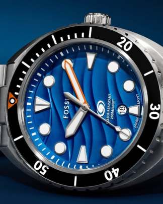 Fossil Breaker Three-Hand Date Stainless Steel Watch (FS6064) Fossil
