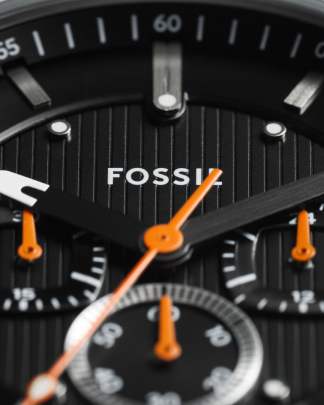 Fossil Machine Chronograph Black Stainless Steel Watch FS6097 Fossil