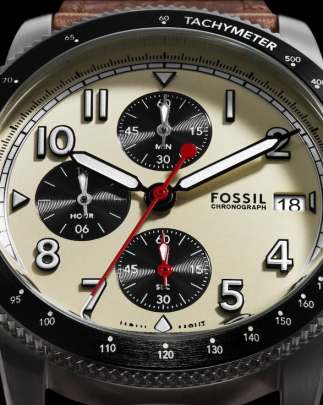 Fossil Sport Tourer Chronograph Brown Leather Watch (FS6042) Fossil