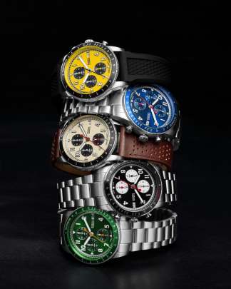 Fossil Sport Tourer Chronograph Green Dial Stainless Steel Watch (FS6048) Fossil