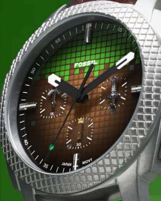 Fossil x Minecraft Machine chronograph watch (LE1206) Fossil