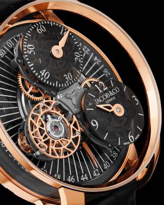 Jacob & Co. Astronomia Regulator (Rose Gold & Black Edition) (Reference: AR200.40.AA.AE.A) Jacob (A)