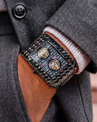Jacob & Co. Billionaire Double Tourbillon Angel Cut – Black Treated Diamond Watch 