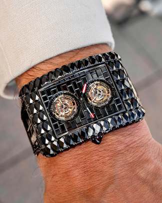 Jacob & Co. Billionaire Double Tourbillon Angel Cut – Black Treated Diamond Watch Jacob & Co