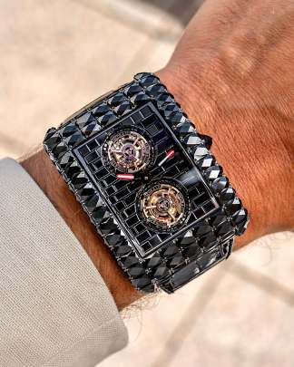 Jacob & Co. Billionaire Double Tourbillon Angel Cut – Black Treated Diamond Watch Jacob & Co