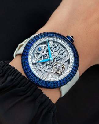 Jacob & Co. Brilliant Tourbillon Art Deco Blue Sapphire watch Jacob & Co