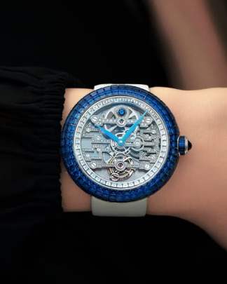 Jacob & Co. Brilliant Tourbillon Art Deco Blue Sapphire watch Jacob & Co