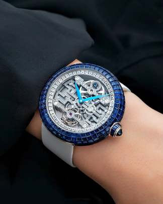 Jacob & Co. Brilliant Tourbillon Art Deco Blue Sapphire watch Jacob & Co
