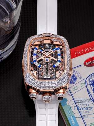 Jacob & Co. Bugatti Chiron Tourbillon Baguette 