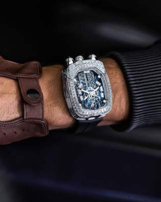 Jacob & Co. Bugatti Chiron Tourbillon Baguette 