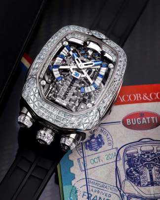 Jacob & Co. Bugatti Chiron Tourbillon Baguette 