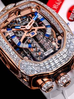 Jacob & Co. Bugatti Chiron Tourbillon Baguette 
