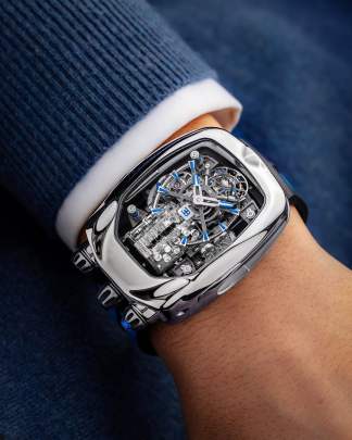 Jacob & Co. Bugatti Chiron Tourbillon Polished Titanium Edition (Reference: BU200.20.AK.AB.B) Jacob (C)