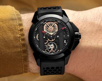 Jacob & Co. Epic X Bridges Black Steel (Black) Jacob (A)