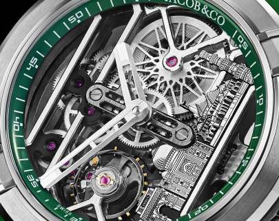 Jacob & Co. Epic X Titanium Green Neoralithe Inner Ring (Wonders of India Edition) Jacob (A)