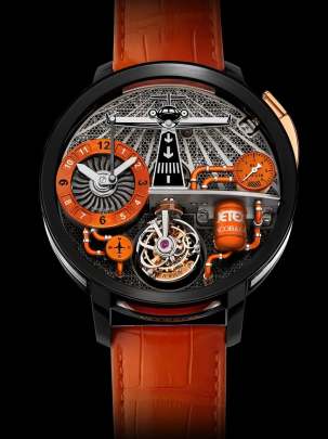 Jacob & Co. Oil Pump watch created for Jetex Jacob & Co