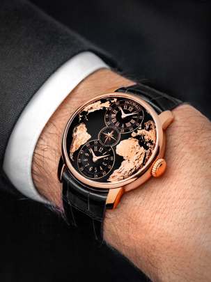 Jacob & Co. The World Is Yours Dual Time Zone (Rose Gold & Black Dial Edition) 