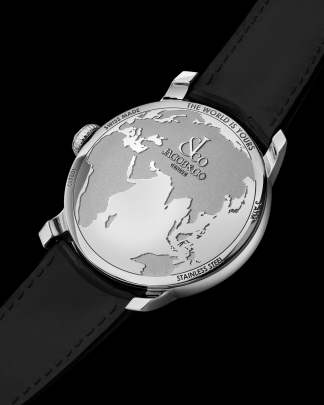 Jacob & Co. The World Is Yours Dual Time Zone (Platinum & Black Dial Edition). Jacob (B)
