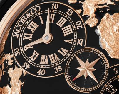 Jacob & Co. The World Is Yours Dual Time Zone Black Jacob (A)