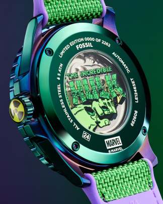 Marvel x Fossil Limited-Edition Incredible Hulk Automatic Watch Fossil