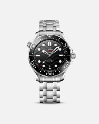 Omega Seamaster Diver 300M 42 mm watch with a distinctive black wave-pattern dial Watch Omega