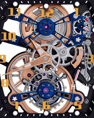 Richard Mille RM 17-02 Tourbillon featuring a vivid blue TZP ceramic Watch Richard Mille