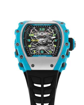 Richard Mille RM 21-02 Tourbillon Aerodyne in Blue Caribbean Quartz Watch Richard Mille