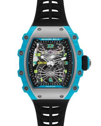 Richard Mille RM 21-02 Tourbillon Aerodyne in Blue Caribbean Quartz Watch Richard Mille
