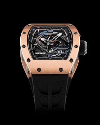 Richard Mille RM 30-01 featuring a striking tonneau-shaped 18K rose gold Richard Mille