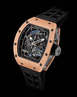 Richard Mille RM 30-01 featuring a striking tonneau-shaped 18K rose gold Richard Mille