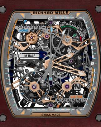 Richard Mille RM 41-01 Tourbillon Soccer featuring a striking red carmin Basalt TPT® case Watch Richard Mille