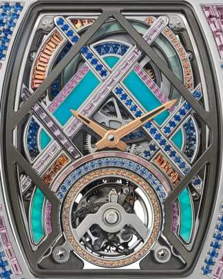 Richard Mille RM HJ-02 Blue Ballet high-jewellery automatic tourbillon watch Richard Mille