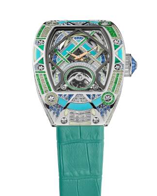 Richard Mille RM HJ-02 Green Gambit high-jewelry automatic tourbillon watch Richard Mille