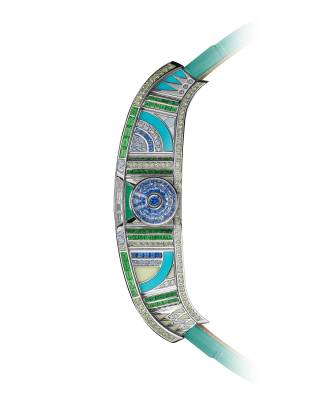Richard Mille RM HJ-02 Green Gambit high-jewelry automatic tourbillon watch Richard Mille