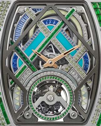 Richard Mille RM HJ-02 Green Gambit high-jewelry automatic tourbillon watch Richard Mille