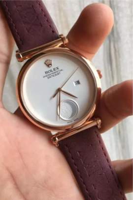 Rolex Chand White Dial Analog Watch Rolex