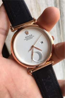 Rolex Chand White Dial Analog Watch Rolex