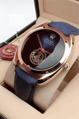 Rolex Leather Watch Crono Working Watch Rolex