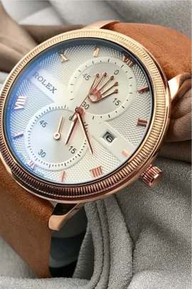 Rolex White Dial Analog Watch Rolex